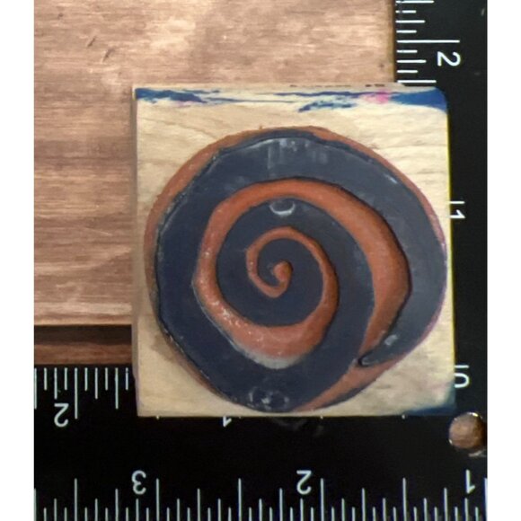 Rubber Stampede Decorative Swirl Wood Mounted Rubber Stamp A2327C - Picture 2 of 6